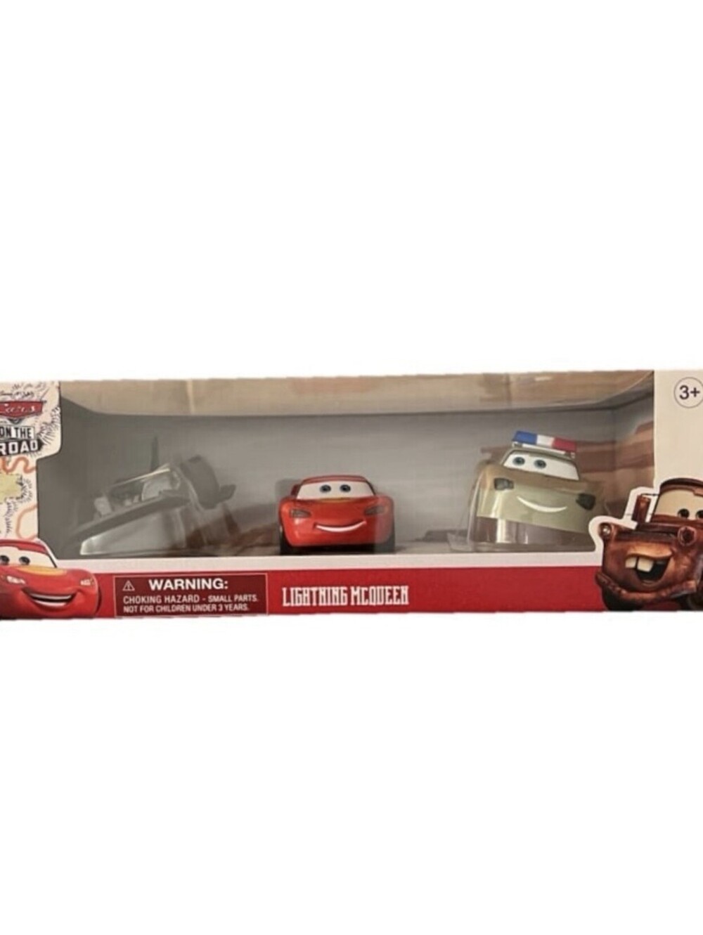 Disney Pixar Cars on the Road Die-Cast Lightning McQueen Set New